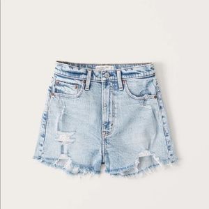 Abercrombie mom high rise shorts